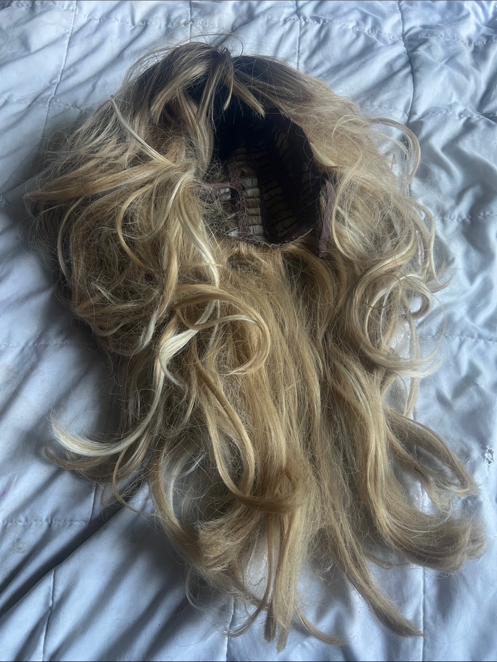 BLONDE OMBRE WOMEN’S WAVY WIG - Picture 2 of 6
